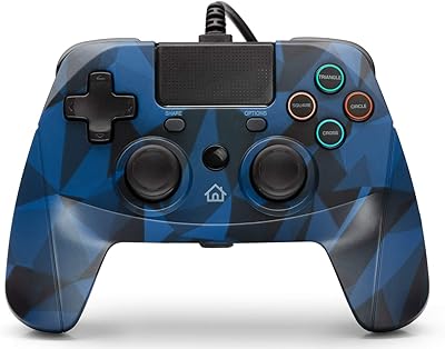 Snakebyte Gamepad 4S - Blue Camo - Playstation 4 / PS4 Slim / PS3 PlayStation, Double Analog Joysticks, PC compatible (Windows 7/8/10), 3m cable length, touchpad, haptic return.. Your complete shopping solution, DIAYTAR NIGERIA offers extensive choice with competitive prices and delivery.