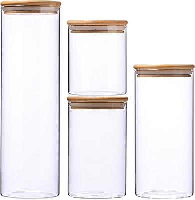 LEAF HOUSE LOT OF 4 POTS WITH SPAGHETTI ARSMETICS IN GLASS FOR STORAGE.. Transform your shopping experience with DIAYTAR NIGERIA's vast product selection delivered at unbeatable prices.