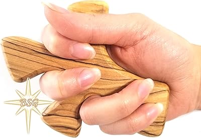 Healing cross | olive wood | Joint cross, 5 "holds perfectly in hand to pray, drive or work, comfortable cross.. Need it fast? Need it cheap? Choose DIAYTAR Nigeria.