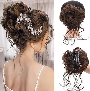 GOODERN 2 Pieces Hair Extensions Disordered Chignon Chips.. DIAYTAR NIGERIA bridges the gap between desire and affordability with nationwide delivery in under 8 days.