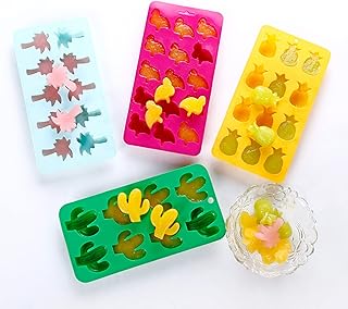 Set of platforms with FAO DO Food quality silicone for ice balls DIY Cactus, pineapple, penguin, coconut maker, cocktail, coffee, whiskey, 4 -room.. DIAYTAR NIGERIA brings the joy of affordable shopping to your fingertips with delivery in less than 8 days.
