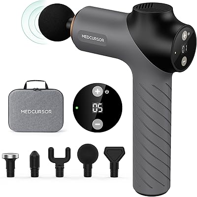 Medcursor deep fabric massage pistol, portable muscle massage pistol with LCD touchscreen, Silent -free slant engine, transport bag, portable massage pistol for sport, pain relief.. Transform your online shopping experience with DIAYTAR NIGERIA's affordable and diverse marketplace.