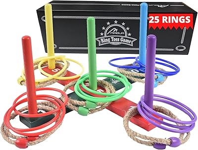 Mapua rings launch set, 25 interior and outdoor strings and horseshoe terrace for adult children with 10 quotes, 15 plastic transport bags. Children's toys Boys Girls.. DIAYTAR NIGERIA brings the marketplace experience online with affordable and reliable delivery service.
