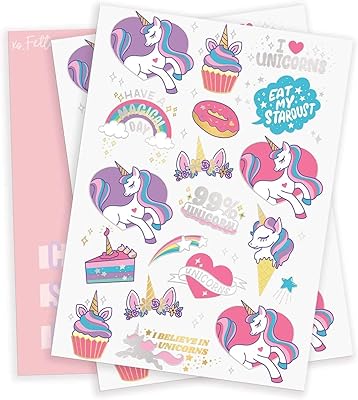 Baby unicorn party gifts - Temporary children's tattoos - 36 models | Birthday party supplies, unicorn decorations, gifts, games + Halloween costume.. DIAYTAR NIGERIA revolutionizes online shopping with competitive prices and reliable 5-8 day delivery.