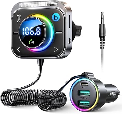 Car adapter Joyroom Bluetooth 5.3 FM-AUX 【Ventilation and amplification installation of bass】.. Enjoy the simplicity of shopping with DIAYTAR NIGERIA, offering vast choices delivered in just 5-8 days.