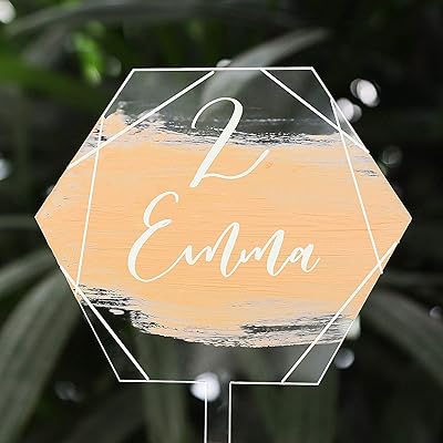 Unico 20 pieces 5 "Transparent acrylic cake peaks, virgin hexagonal birthday cake decoration, for wedding, engagement, wedding, birthday party, diploma delivery.. DIAYTAR NIGERIA combines extensive product options with budget-friendly prices, delivered in 5-8 days.