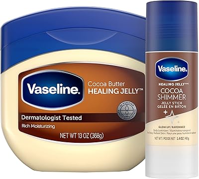 Therapeutic gel with cocoa cocoa butter 13 oz and glitter stick 1.4 oz - moisturizing and radiant skin pack.. DIAYTAR NIGERIA: Where shopping is affordable, selection is vast, and delivery is always reliable.