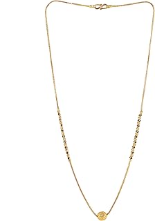 Prado Jewelry Collier A Mangaltra Yellow Plated Plated Gold with Women's Black Pearl Chain.. Experience the ease of digital shopping with DIAYTAR NIGERIA's affordable and diverse marketplace.