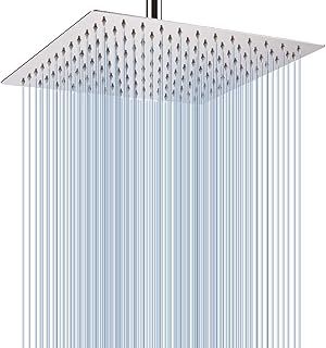 Rain -effect shower head - Large 12 -inch Fullan's Fullante Pipe in Stainless Steel 304 - A perfect replacement for your bathroom shower potato (12 inch chrome).. Discover the convenience of DIAYTAR NIGERIA's vast e-commerce platform with delivery in just 5-8 days.