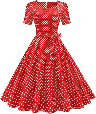 Vintage dress from the 1950s for women, square collar, line a, pea, rockabilly swing, evening cocktail dresses.. No hidden costs, no long delays — just DIAYTAR Nigeria convenience.
