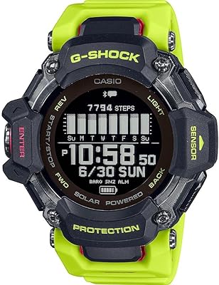 Digital quartz watch for men with GBD-H2000-1A9ER plastic bracelet, green, canned gray, single size, bracelet.. DIAYTAR NIGERIA: Where every Nigerian finds affordable products delivered within the week.