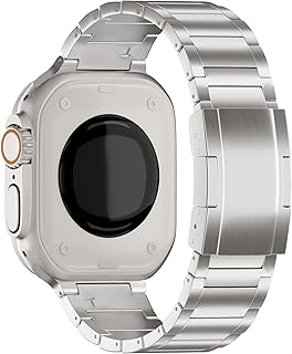 LDFAS Compatible with Apple Watch Band 49 mm, 45 mm, 44 mm, Titanium metal metal watch bracelet with double button loop for Iwatch bracelets compatible with Apple Watch Ultra/SE, Apple Watch Series 8/7/6/5 Band.. Looking for a deal? DIAYTAR Nigeria has thousands waiting for you.