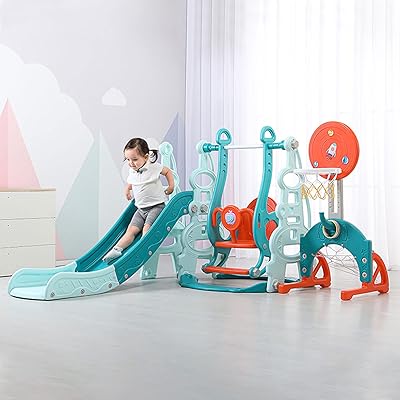 Balançoire and slide set for toddlers 6 in 1 game set for toddlers.. DIAYTAR NIGERIA: Revolutionizing how Nigerians shop with affordable prices and prompt delivery services.