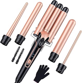 5 in 1 curling iron set with 3 barrels.. DIAYTAR NIGERIA brings the marketplace to your home with budget-friendly prices and nationwide delivery.