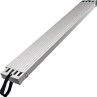 VEVOR WORK, 1.8 m to 2.7 m telescope, extension capacity of 199.6 kg, width of 11.7 ", aluminum plate with non-slip platform, silver.. Shop for everything you need at DIAYTAR NIGERIA, with budget-friendly prices and quick delivery.