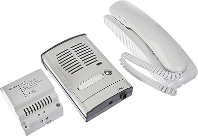 Fimar 885g interphonial system, unifamilial porter kit, 4+1 connection, cover panel with 1 button, electronic module, wall intercom, transformer, white.. Skip the traffic, shop online — DIAYTAR Nigeria brings it to you.