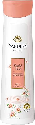 Body milk Yardley English musk to hydrate the skin with natural flower extracts, a luxurious creamy collection for quickly radiant skin, 200 ml.. DIAYTAR NIGERIA: Putting quality products within reach of every Nigerian through our affordable marketplace.