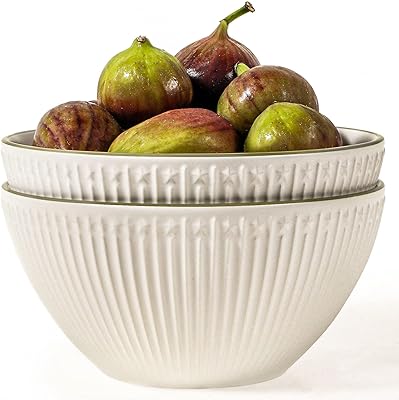 Wareland 65 oz salad bowls, 8-inch service bowls, large ramen bols for noodles, pho, extra robust soup bowls, pasta bowls, lot of 2, ceramic popcorn bowl, go to the microwave and dishwasher, white.. DIAYTAR NIGERIA combines extensive product options with budget-friendly prices, delivered in 5-8 days.