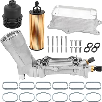 926-959 Aluminum engine oil filter cooling kit with joints and sensor.. DIAYTAR NIGERIA revolutionizes online shopping with competitive prices and reliable 5-8 day delivery.