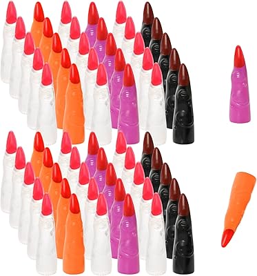 60pccs Halloween witch fingers Plastic Witch Costume Colorful Witch Fingers shine in the Dark False Fingers Cosplay of Halloween Cosplay Finger Accessories.. DIAYTAR NIGERIA delivers more than products - we deliver affordable shopping satisfaction nationwide.