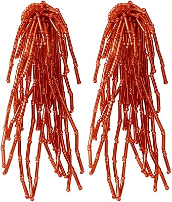 Big pampilles earrings in yakrula pearls - hanging earrings in the shape of a range of Boho pearls, long earrings in real pearls made by hand for women and girls.. Discover endless possibilities with DIAYTAR NIGERIA's extensive product range and affordable shipping.