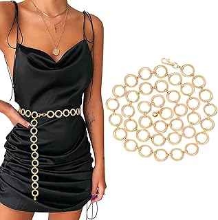 Metal size chain for women and girls, adjustable belt, elegant belly jewelry for denim dresses, gold, normal.. DIAYTAR NIGERIA: Empowering Nigerians with access to affordable products delivered within 8 days.