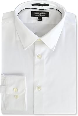 Banana Republic 801243 Dressed shirt Cotton buttoned, fitted cut, without ironing, for men,.. DIAYTAR NIGERIA: Where every click leads to affordable purchases delivered promptly to your door.