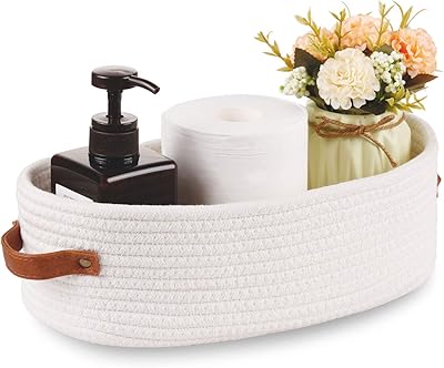 Oradream woven storage basket for toilet tank top, rustic storage baskets for bathroom counter and table 13 "x 5.9" x 4 ", white.. Shop from our extensive catalog at DIAYTAR NIGERIA and enjoy doorstep delivery in just 5-8 days.