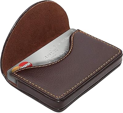 Nison wallet carrier carrier in pocket leather with magnetic closure for men and brown women (half-moon shape).. Unlock endless possibilities with DIAYTAR NIGERIA's affordable marketplace and reliable delivery service.