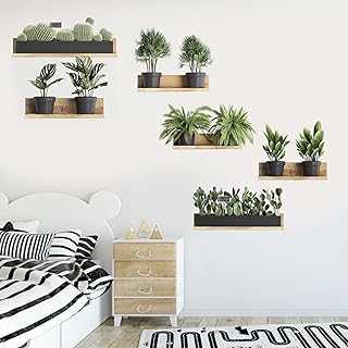 Creative wall stickers of 3D tropical bonsai plants removable 4 rooms removable stickers for the.. Shop with purpose and save with DIAYTAR NIGERIA's extensive platform and nationwide delivery service.