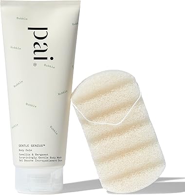 Pai Skincare Gentle Genius Camellia & Bergamote Body Wash + Sponge for dry and sensitive skin - Nourishing, moisturizing and without irritant - 200 ml.. DIAYTAR NIGERIA: Where shopping meets satisfaction with affordable prices and prompt delivery services.