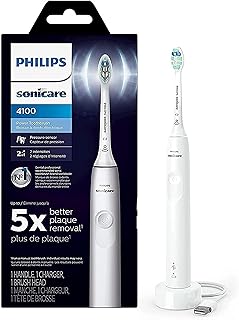Rechargeable electric toothbrush Philips Sonicare ProtectiveClean 4100, the packaging can vary in white, 1 part.. Join thousands of satisfied shoppers on DIAYTAR Nigeria.
