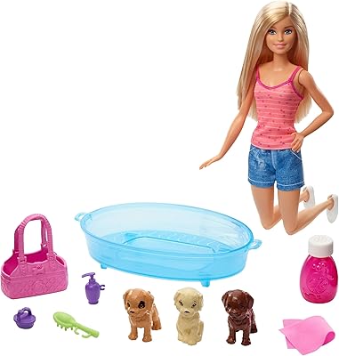 Blonde barbie doll and play box with 3 baths bathtub.. Your digital marketplace solution, DIAYTAR NIGERIA delivers quality and value within the week.