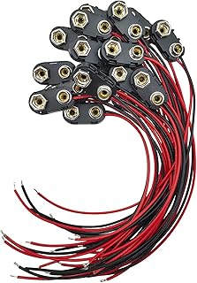 9 V battery pliers connector, 20 pieces 9 V battery pliers connector type I - Hard plastic shell, copper wire 24 AWG Battery button 5.9 "9 V (Type I, 20 pieces).. Your everyday shopping solution, DIAYTAR NIGERIA offers variety and value delivered within 8 days.