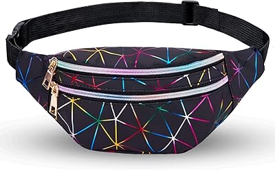 Female holographic banana bag for women, nice brilliant, waterproof, for party, travel, festival, running, hiking, hiking.. Shop smart with DIAYTAR NIGERIA, offering a vast product range delivered to your doorstep within a week.