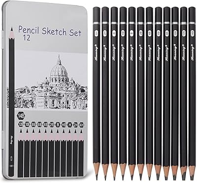 Set of pencils Professional Drawing 12 of Art Graphite (14b 4h) perfect for sketches.. The future of online shopping in Nigeria is here — welcome to DIAYTAR.
