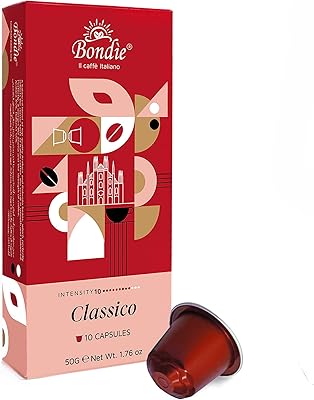 Coffee capsules Bondi Espresso Compatible with Nespresso, Classico, Italian Blend machines, intensity 10, 10 capsules, 50 grams.. DIAYTAR NIGERIA delivers on our promise of extensive selection and budget-friendly nationwide shipping.