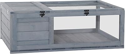 Baohat wooden turtle house, interior reptile cage, lizards and geckos cage, gray.. DIAYTAR NIGERIA: Your one-stop e-commerce destination with affordable prices and nationwide delivery in 5-8 days.