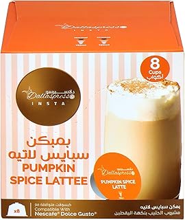 Pumpkin and dallaspresso pumpkin capsules, dolce gusto compatible latte capsules, 8 capsules.. DIAYTAR NIGERIA transforms dreams into deliveries with our affordable prices and 5-8 day shipping.