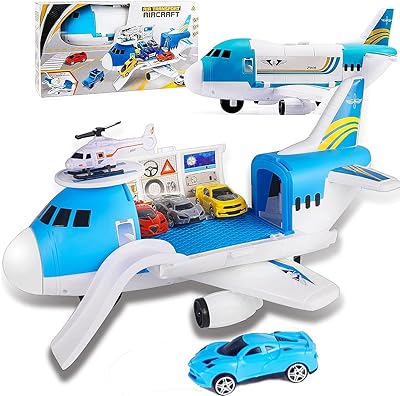 Set of cargo Sanruhe vehicle toys, 4 -room plane toys, set of educational vehicle toys for children, boys and girls aged 3, 4 and 5 years old.. DIAYTAR NIGERIA brings the marketplace to every Nigerian home with affordable prices and quick delivery.
