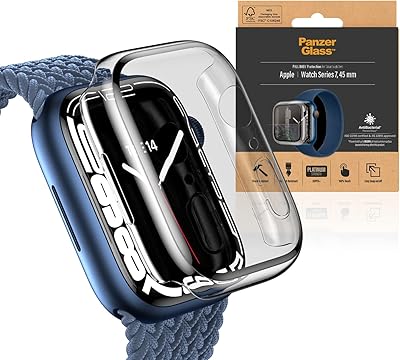 Panzerglass screen protector for Apple Watch Series 7 - Complete body cover with antimicrobial surface protection, easy to install - Transparent frame - 45 mm.. Shop with ease at DIAYTAR NIGERIA and enjoy our extensive product range delivered at affordable rates.