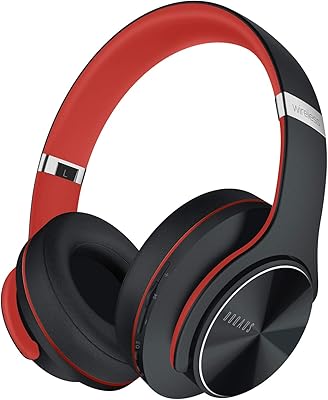 Dokias wireless supra-ear headset, Bluetooth helmet with 52 hours of autonomy with 3 equalization modes, soft protein headsets, foldable wired helmet with mobile and computer microphone (black and red).. Discover shopping simplified with DIAYTAR NIGERIA's comprehensive platform and reliable 5-8 day shipping.