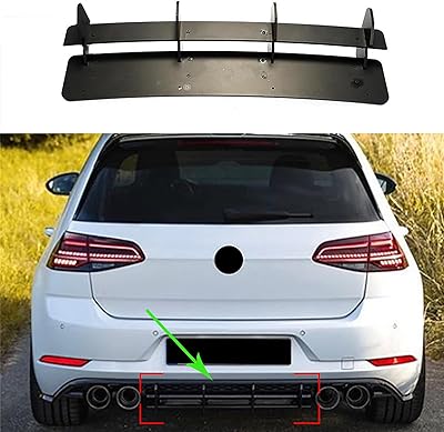 Exhaust outlet outlet outlet from air bumper diffuser compatible with Golf 7.5 R GTI MK7.5, MK7.5 R.. Shop smarter with DIAYTAR NIGERIA's diverse marketplace and budget-friendly nationwide delivery.