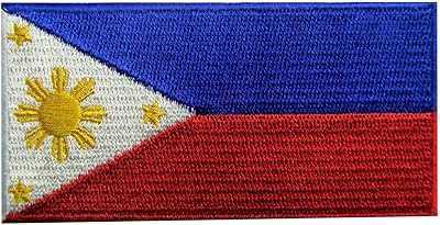 Embroidered patch from the Philippin Film Flag on the National Emblem.. DIAYTAR NIGERIA connects you with what you need at prices you'll love, delivered within 8 days.