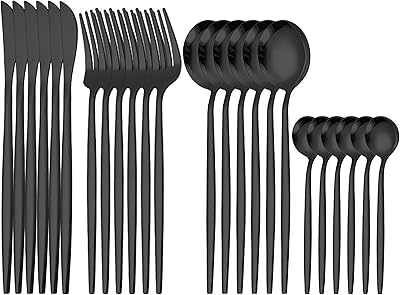 Aerez Bifrost set of modern simplicity stainless steel cutlery with portable handle.. Navigate through thousands of products at pocket-friendly prices with DIAYTAR NIGERIA's easy-to-use platform.