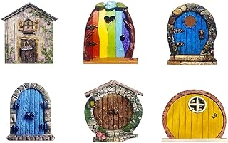 Miniature garden door, garden art sculptures, garden decoration, garden decoration, elven dwarf door, 6 in boxes.. DIAYTAR NIGERIA brings the nation's largest product catalog to your doorstep at prices you'll appreciate.
