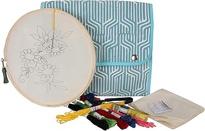 Ikeag Deluxe Ikeag embroidery kit for beginners with frame, needle, support and anchor wire. Leisure kit, DIY kit for adults and children.. Every order, every item — DIAYTAR Nigeria delivers fast and reliably.
