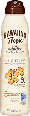 Hawaiian Tropic Silk Hydration Light Solar Spray, Large spectrum protection, SPF 50, 170 ml - Pack of 3.. Fast delivery is our promise — DIAYTAR Nigeria keeps it real.
