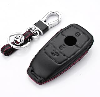 Protective silicone protective shell MG Vision for smart car remote control key Mercedes-Benz class E with keychain, black-leather.. DIAYTAR NIGERIA brings online shopping to every Nigerian with affordable prices and reliable shipping.