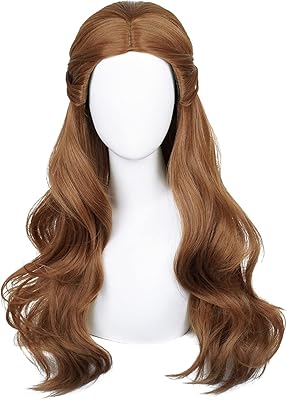 Tsnomore princess cosplay wig for long girls synthetic wavy synthetic light brown with braid cosplay wig carty halloween wig.. No more overpriced stores — DIAYTAR Nigeria brings the best to your door.